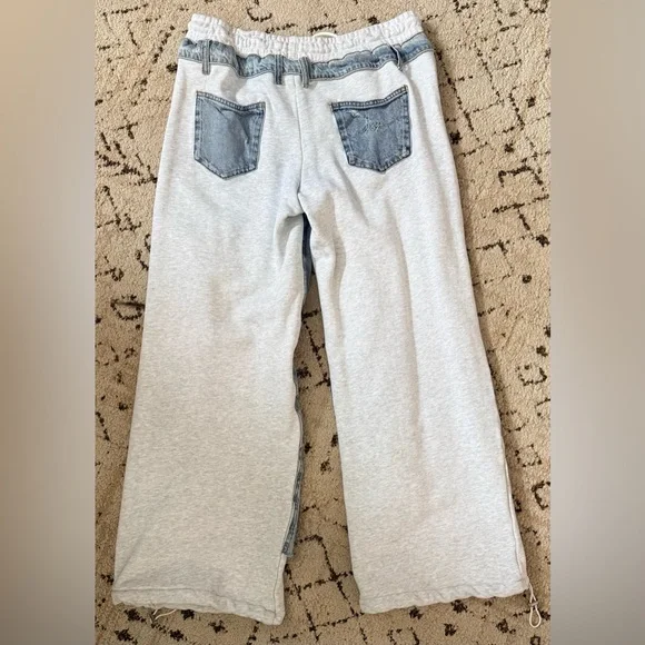 SER.O.YA ORSON WIDE LEG JOGGER SWEATPANTS, TIDAL, MEDIUM - Picture 7 of 16